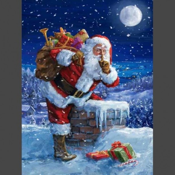 Weihnachtsmann 17 Diamond Painting Diamant Malerei