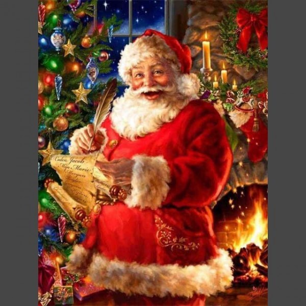 Weihnachtsmann 9 Diamond Painting Diamant Malerei