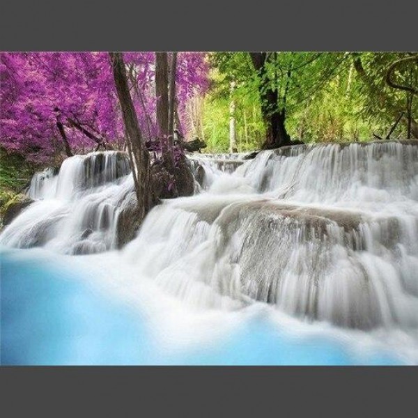 Wasserfall 2 Diamond Painting Diamant Malerei