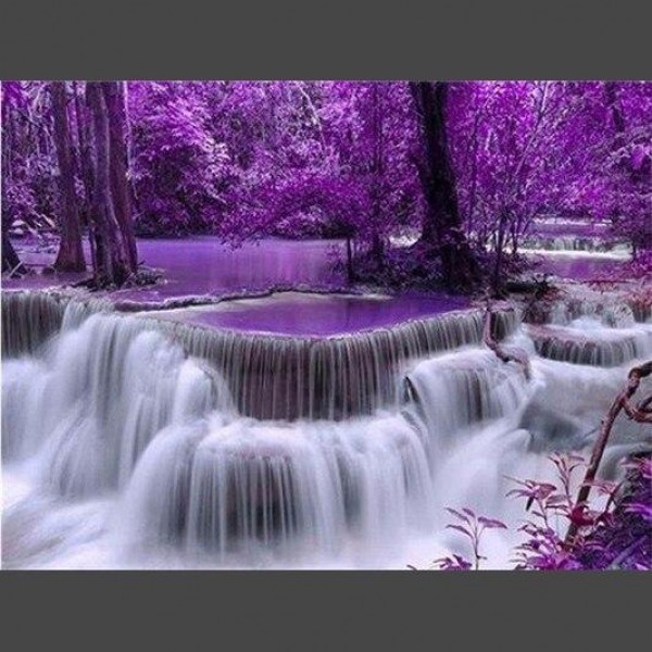 Wasserfall 4 Diamond Painting Diamant Malerei