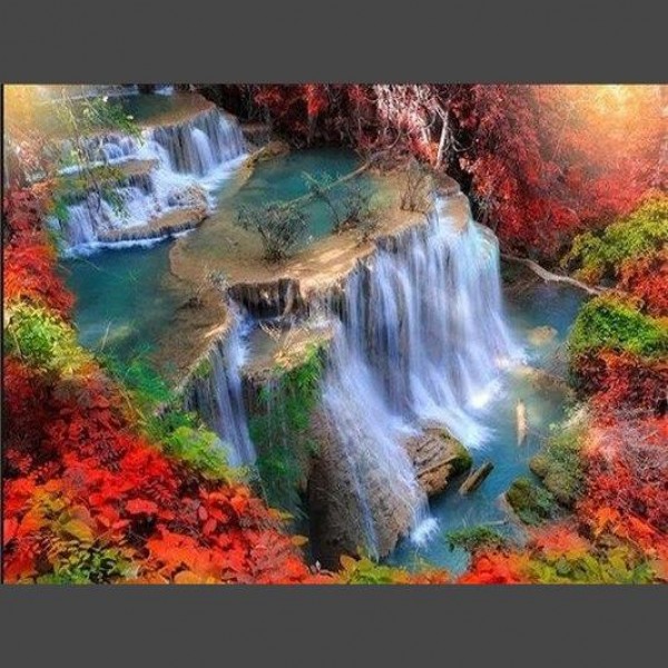 Wasserfall 1 Diamond Painting Diamant Malerei