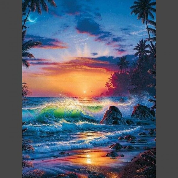Strand 01 Diamond Painting Diamant Malerei