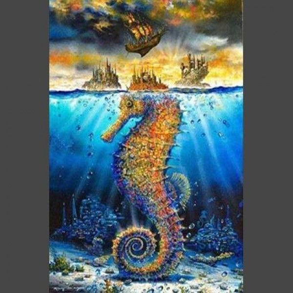 Seepferd 6 Diamond Painting Diamant Malerei
