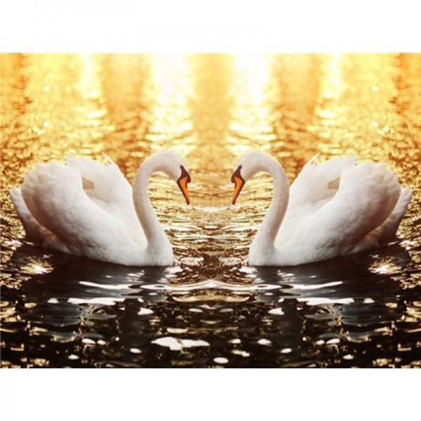 Schwan 2 Diamond Painting Diamant Malerei
