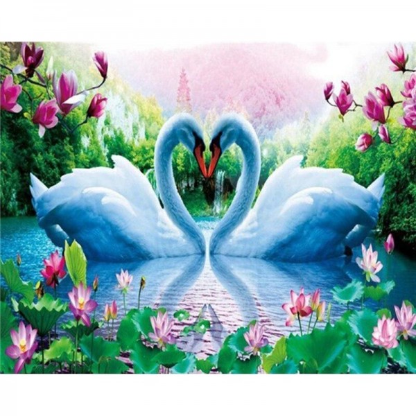 Schwan 1 Diamond Painting Diamant Malerei