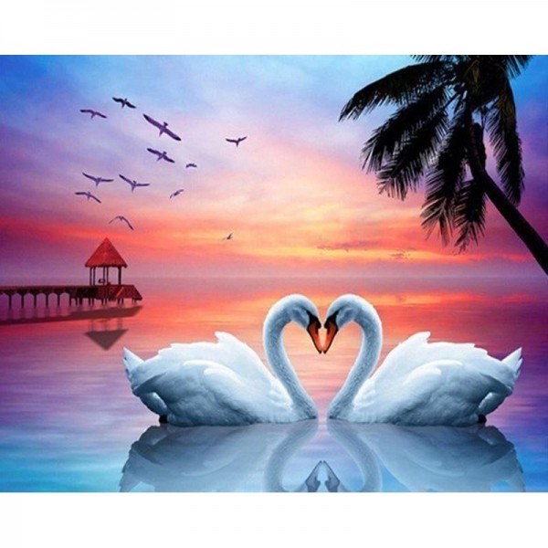 Schwan 17 Diamond Painting Diamant Malerei