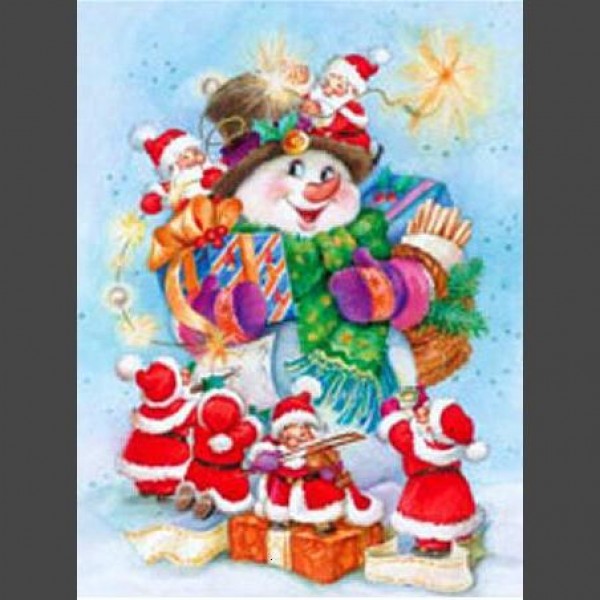 Schneemann 1 Diamond Painting Diamant Malerei