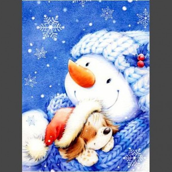 Schneemann 4 Diamond Painting Diamant Malerei