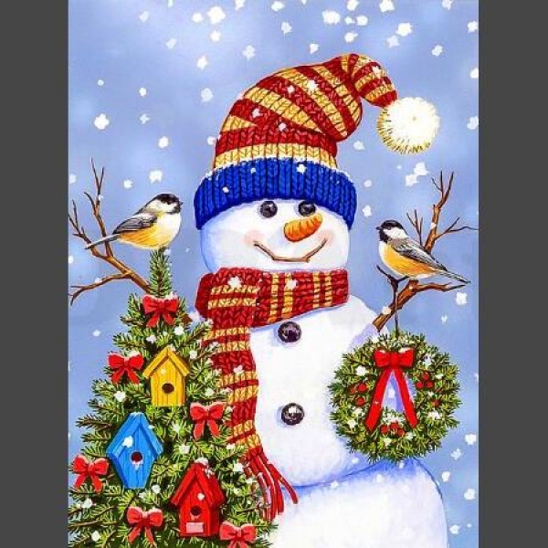 Schneemann 6 Diamond Painting Diamant Malerei