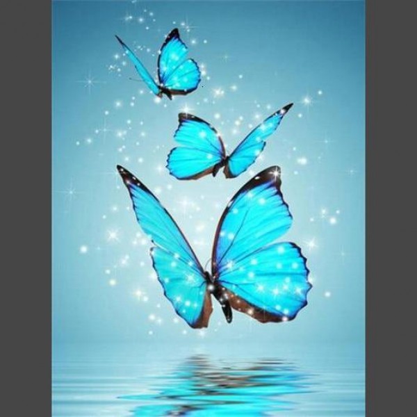 Schmetterling * 7 Diamond Painting Diamant Malerei