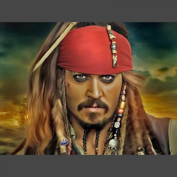 Jack Sparrow 8 Diamond Painting Diamant Malerei