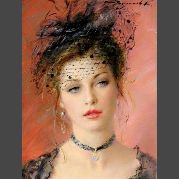 Pinup Frau 21 Diamond Painting Diamant Malerei