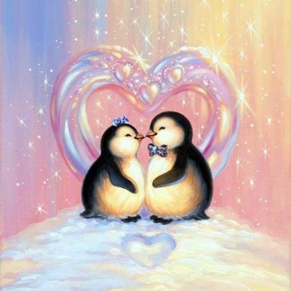 Pinguine 1 Diamond Painting Diamant Malerei