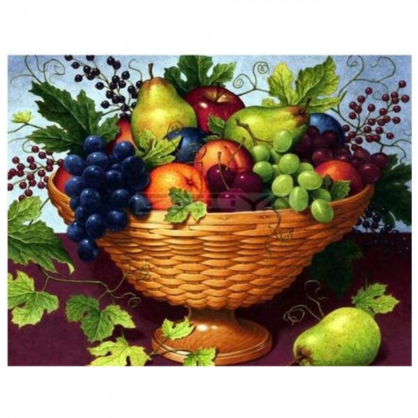 Obst im Korb Diamond Painting Diamant Malerei