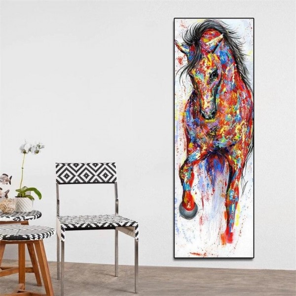 XXL Bunter Pferd DIY Diamond Painting Diamant Malerei 4SA127