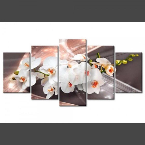 Orchideen 5 Multi Panel Diamond Painting Diamant Malerei