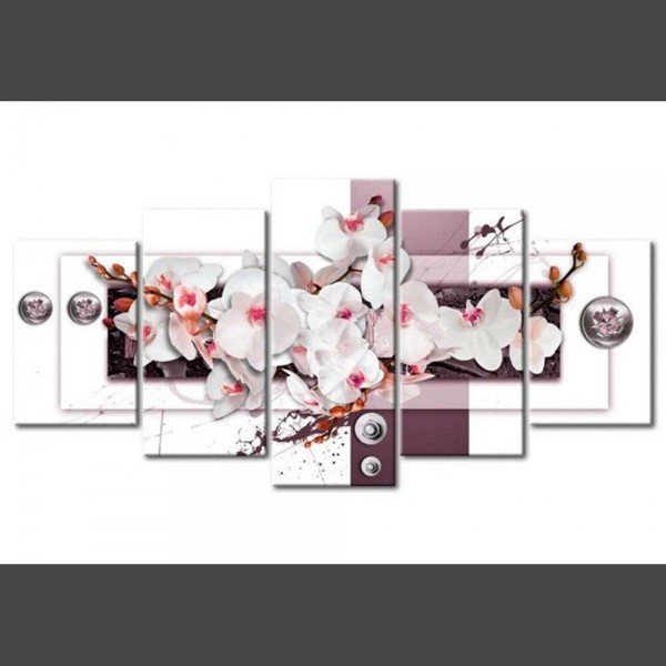 Orchideen 3 Multi Panel Diamond Painting Diamant Malerei