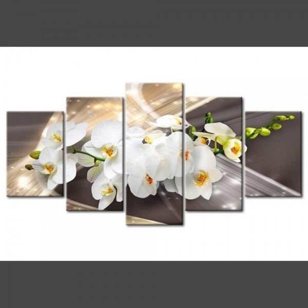 Orchideen 6 Multi Panel Diamond Painting Diamant Malerei