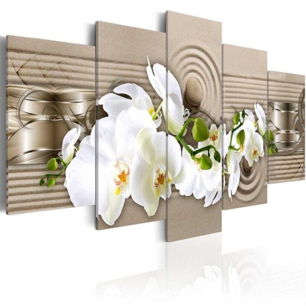 Orchideen Multi Panel Diamond Painting Diamant Malerei
