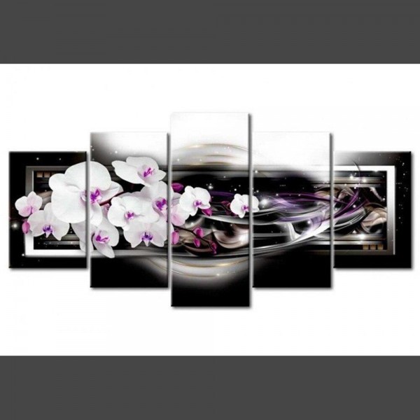 Orchideen 7 Multi Panel Diamond Painting Diamant Malerei
