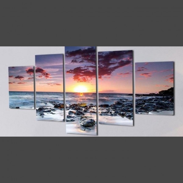 Sonnenuntergang Multi Panel Diamond Painting Diamant Malerei