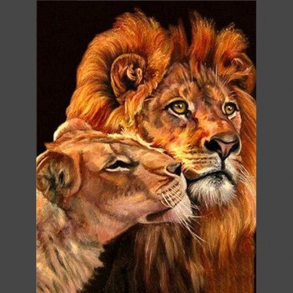 Löwe 12 Diamond Painting Diamant Malerei