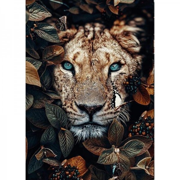 Exotischer Löwe Diamond Painting Diamant Malerei