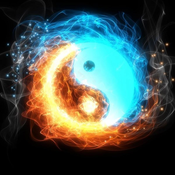 Leuchtend Ying & Yang Diamond Painting Diamant Malerei