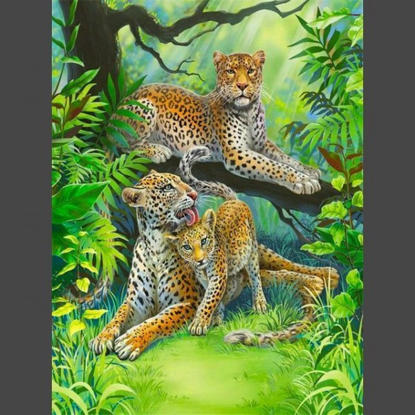 Leopard - 14 Diamond Painting Diamant Malerei