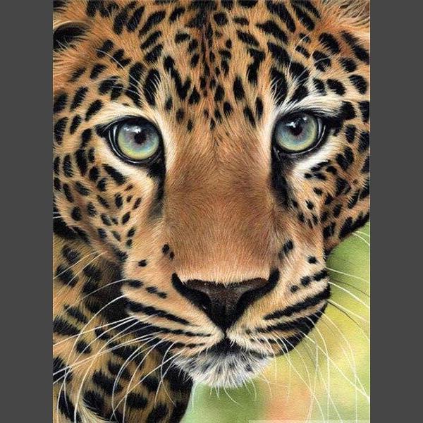 Leopard - 15 Diamond Painting Diamant Malerei