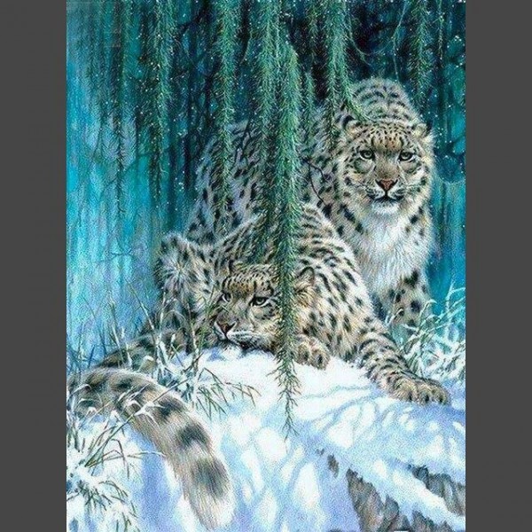 Leopard - 3 Diamond Painting Diamant Malerei