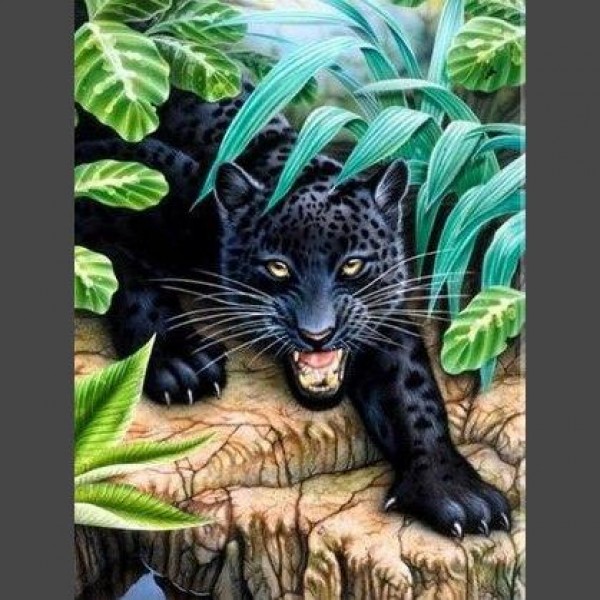 Leopard - 6 Diamond Painting Diamant Malerei