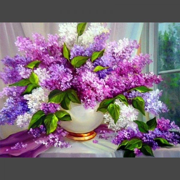 Lavendel Pflanze 7 Diamond Painting Diamant Malerei
