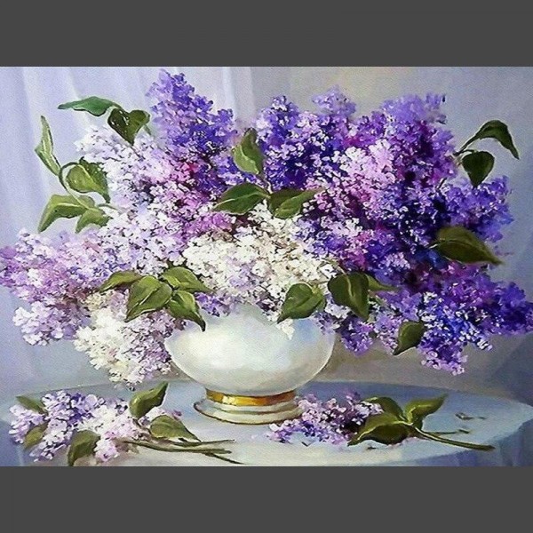 Lavendel Pflanze 9 Diamond Painting Diamant Malerei