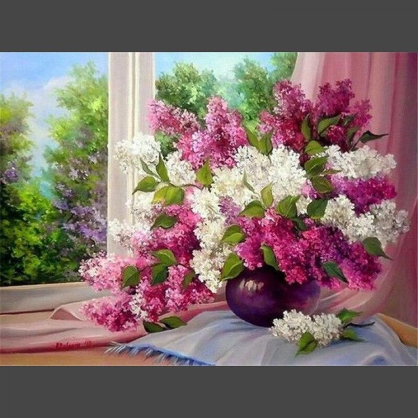 Lavendel Pflanze 3 Diamond Painting Diamant Malerei