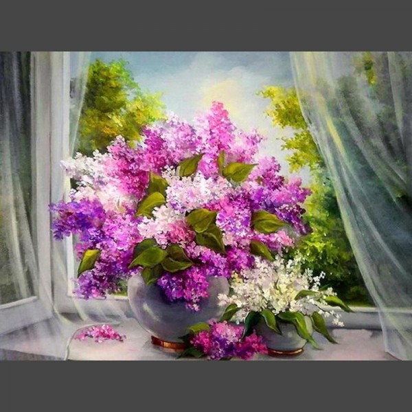 Lavendel Pflanze 2 Diamond Painting Diamant Malerei