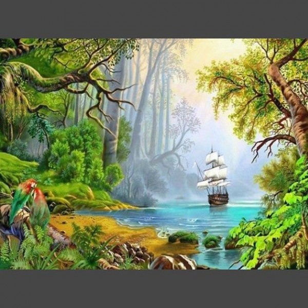 Schöne Landschaft 12 Diamond Painting Diamant Malerei