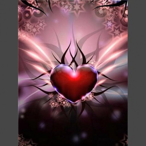Herz 01 Diamond Painting Diamant Malerei