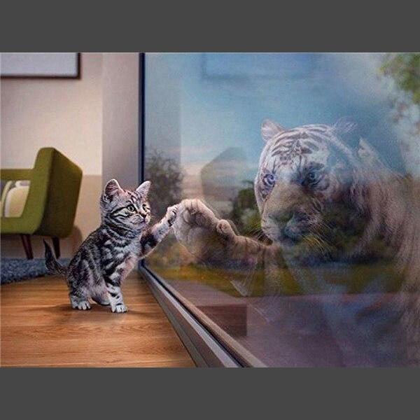 Katze - Tiger Diamond Painting Diamant Malerei 4SA111