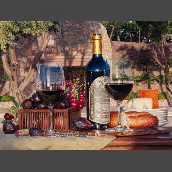 Wein 17 Diamond Painting Diamant Malerei