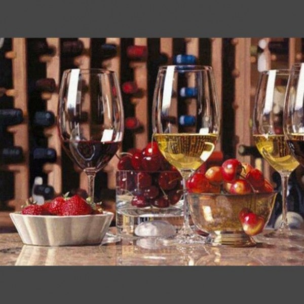 Wein 12 Diamond Painting Diamant Malerei