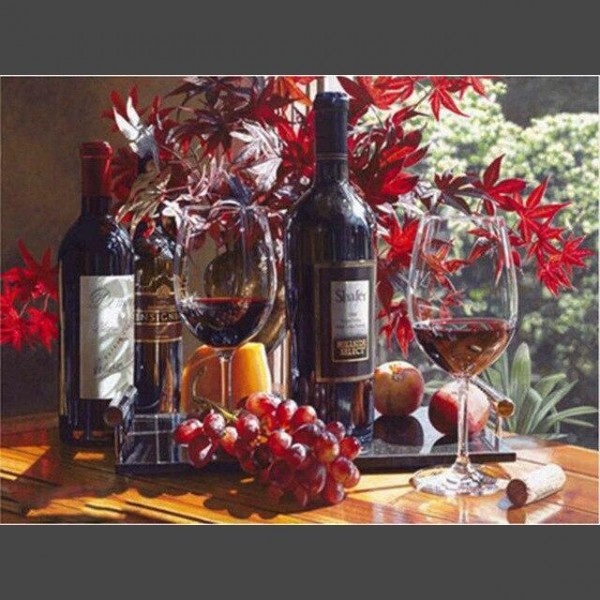 Wein 13 Diamond Painting Diamant Malerei