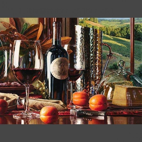 Wein 3 Diamond Painting Diamant Malerei