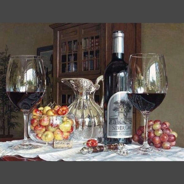 Wein 6 Diamond Painting Diamant Malerei