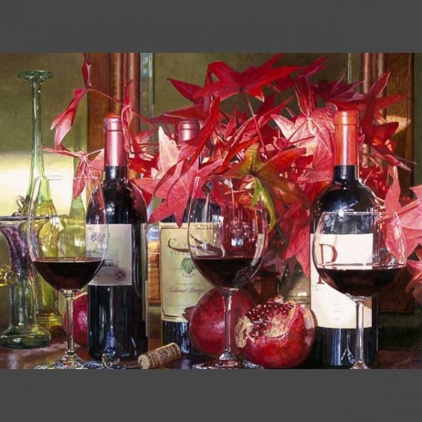 Wein 2 Diamond Painting Diamant Malerei