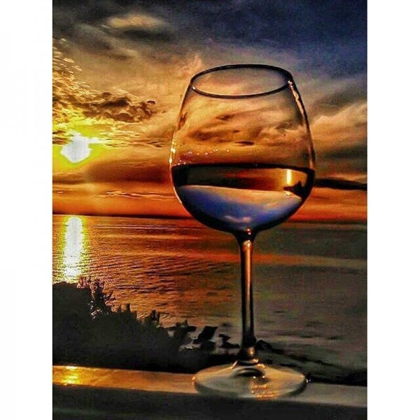 Wein 2 Diamond Painting Diamant Malerei