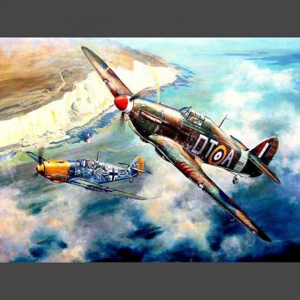 Flugzeug - 2 Diamond Painting Diamant Malerei