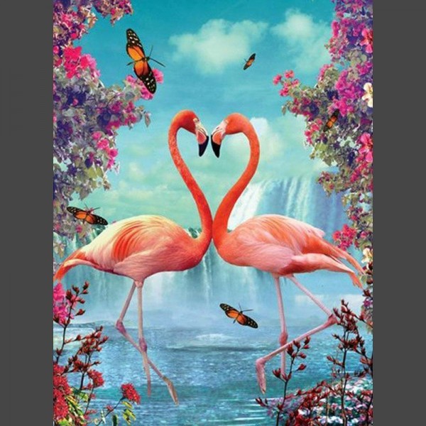 Flamingo 3 Diamond Painting Diamant Malerei