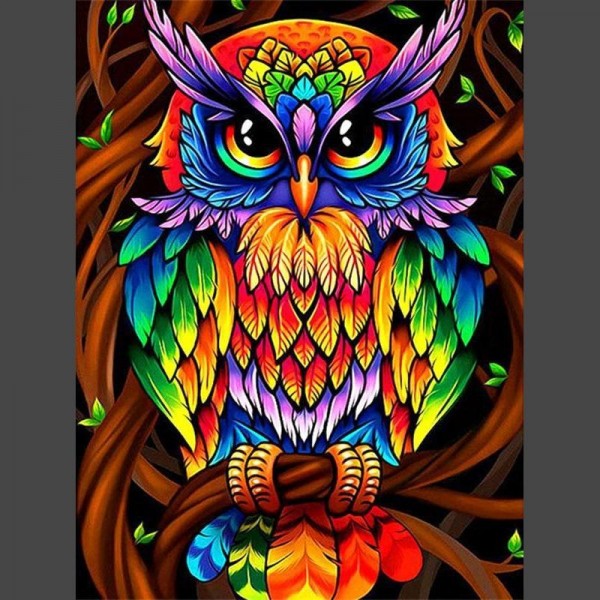 Fantasie Eule 3 Diamond Painting Diamant Malerei