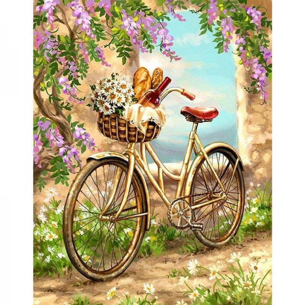 Fahrrad 15 Diamond Painting Diamant Malerei